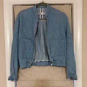Zara Women's Light Blue Jean Jacket